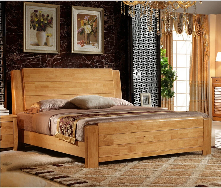 high quality bed Oak Bedroom furniture bed solid wood bedroom furniture 3094 high quality bed Oak Bedroom furniture bed solid wood bedroom furniture 3094