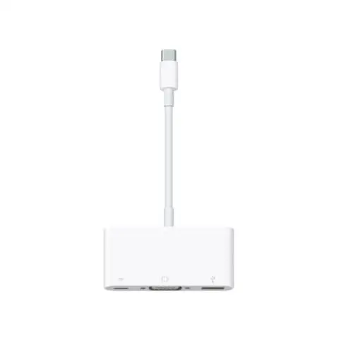 

Apple MJ1L2ZM/A, USB C, USB C, VGA, USB A, Male/Female, White