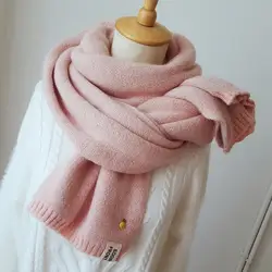 Зимняя шерстяная одежда шарф для женщин Мягкий теплый вязаный двусторонний шарф ананас большой платок AA10094
