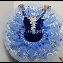 Синяя балетная пачка для взрослых/детей/женщин/танцевальная одежда для девушек сценические костюмы для выступлений 10 слоев жесткий тюль пачка для продажи