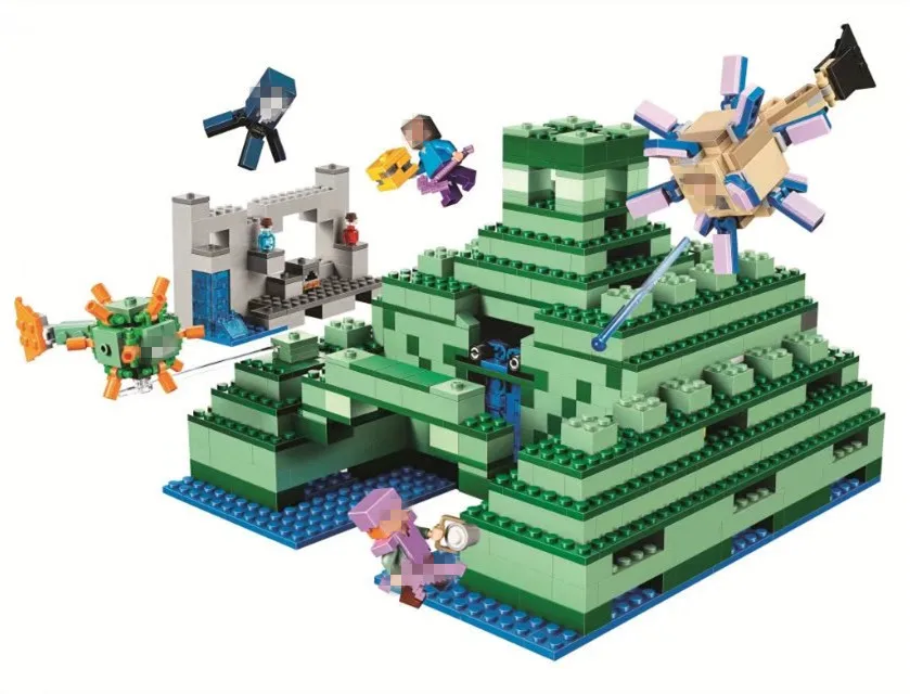 

BELA the Ocean Monument Building Blocks Sets Bricks My worlds Movie Model Kids Minecrafted Toys For Children Compatible Legoings