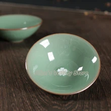 55 мл Сливовая Бамбуковая Шляпа чашка чайная кунг-фу чайная чашка китайская Longquan чайная чашка из селадона керамическая фарфоровая кофейная чашка керамические чашки