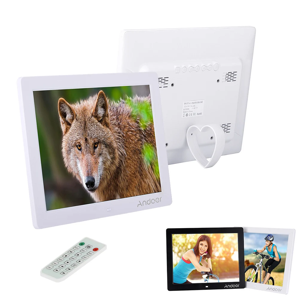 Andoer 1" HD светодиодный цифровая фоторамка 800*600 Suppprt MP4 MP3 проигрыватель электронная книга часы с календарем с пультом дистанционного управления Управление