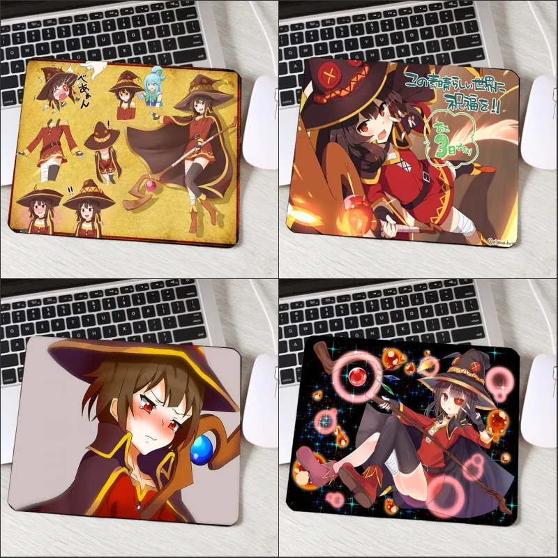 

Mairuige Cute Japan Anime Hot Popular Characters Megumin Girls Pc Computer Mousepads 250x290x2MM Soft Rubber Mouse Mat Pad