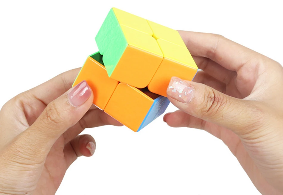 Shengshou GEM speed cubing 2x2 волшебный куб пазл игрушки для соревнований вызов-красочные cubo magico