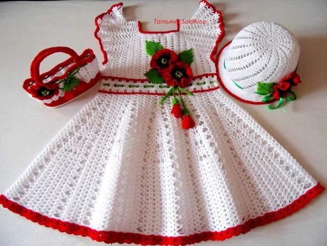 woollen crochet frocks