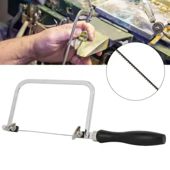

Professional Saw Bow Jewelry Wire Carved Black U-shaped Handle Saw Frame for Jewelry Processing Making Portable Jeweler Tools