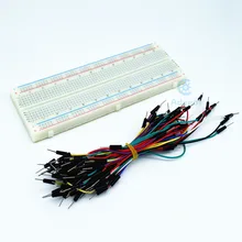 Adeept New Solderless Prototype PCB Breadboard with 65pcs Jumper Leads Wires Arduino Raspberry Pi ARM AVR DSP PIC Freeshipping