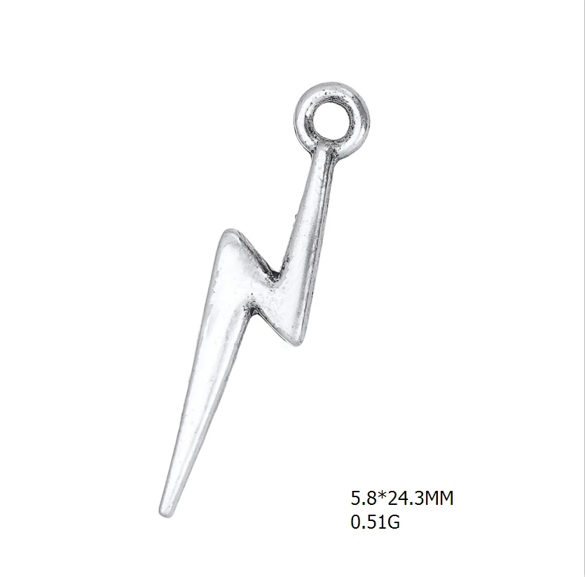 my-shape-30pcs-lot-Mental-weather-Symbol-lightning-Bolt-Mfi-bracelets-charm-For-Jewelry-Making-Diy (2)