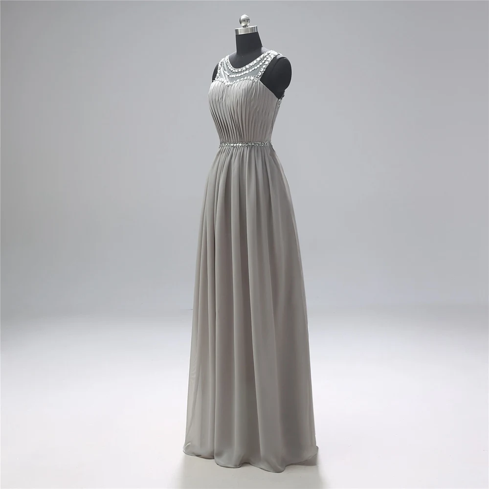 CEEWHY серый Саудовская Аравия Вечернее платье плюс Размеры Длинные вечерние платья из бисера Abendkleider Vestidos Largos Vestidos Elegantes