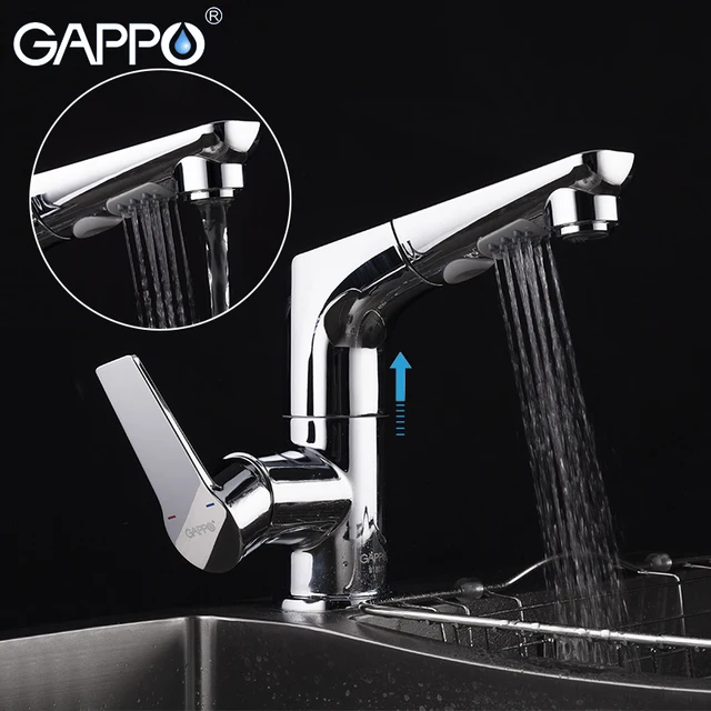 Best Price GAPPO kitchen faucet pull out kitchen sink faucet water sink mixer crane Chrome water tap kitchen faucet with spray             