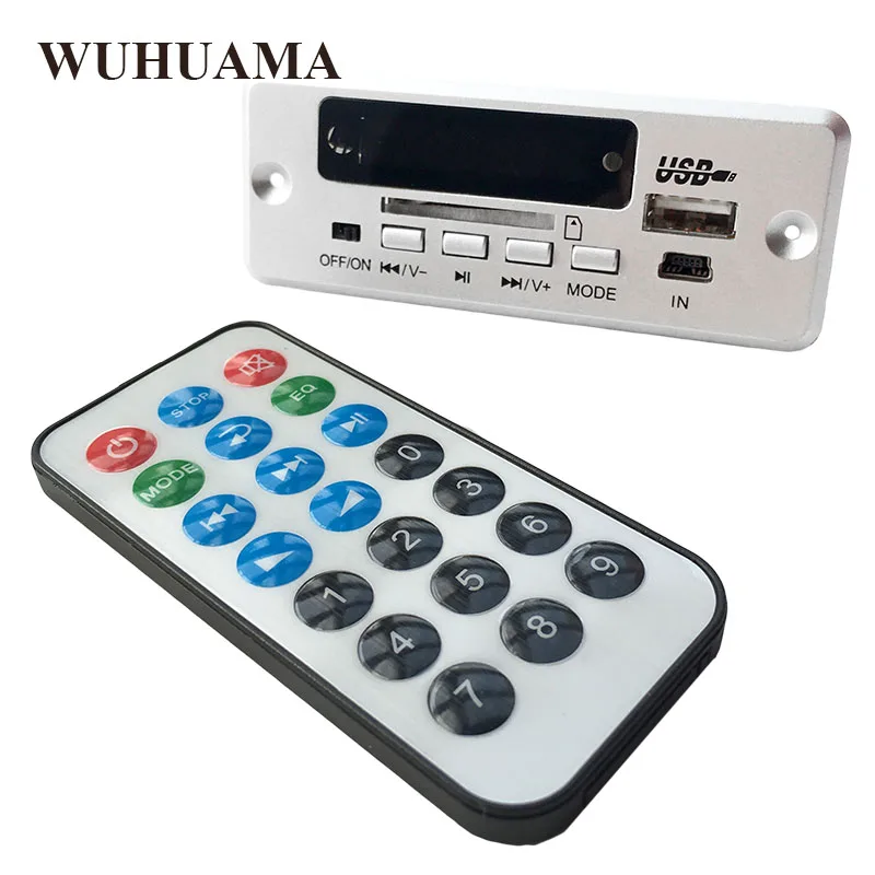 

DC5V Digital Bluetooth MP3 Decode Board with 2*3W Amplifier Rechargeable SD FM Radio Mini USB Aux IN Car DIY Audio Module