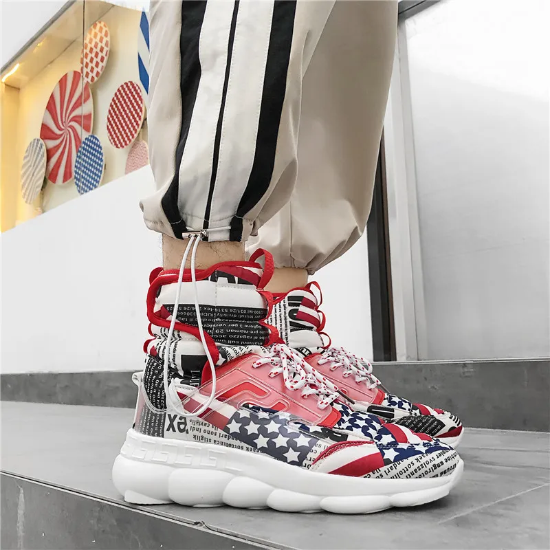 

2019 new men Fashion Casual Shoes Hip-hop High Help Men Shoes Lace-Up breathable spring autumn Products Canvas Couple shoes k3