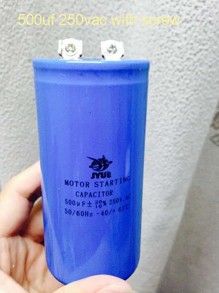 cd60 500uf 500mfd 250v ac lowes motor start electrolytic capacitor on