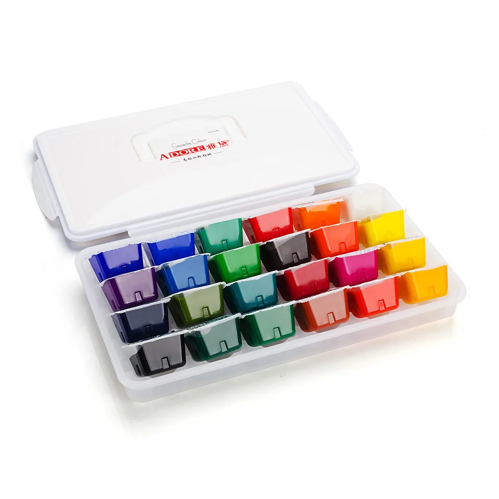 Aliexpress.com : Buy 24 Portable Color Gouache Paint Set Unique Jelly ...