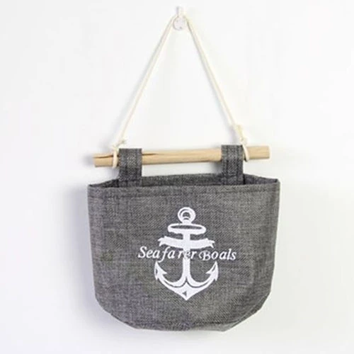 Practical Cotton Linen Wall Door Closet Hanging Storage Bag Sundries Organizer (4)