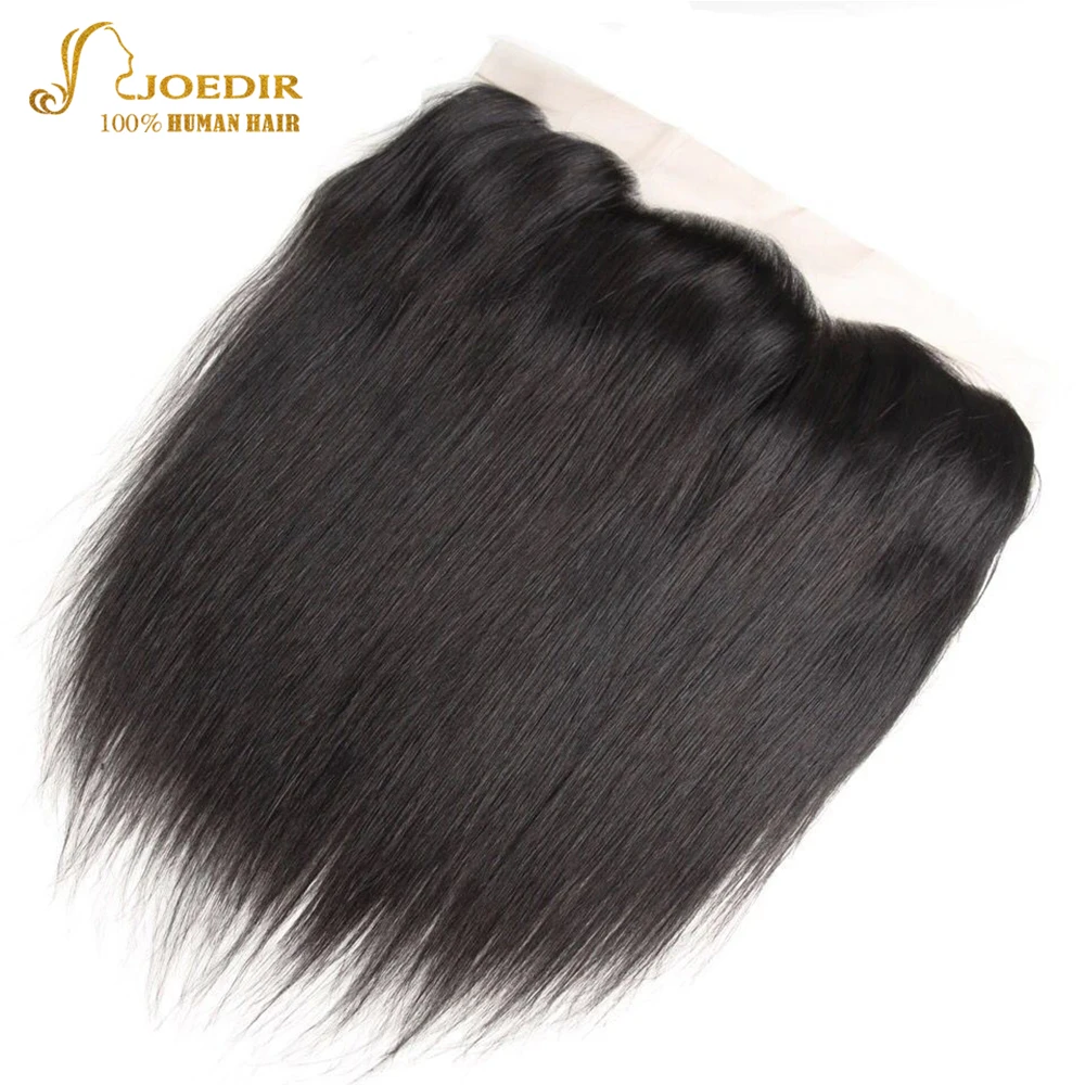 

Joedir Lace Frontal Closure Brazilian Straight 13x4 Frontal 100% Remy Human Hair Natural Color Free Part 8-18 Inch Free Ship