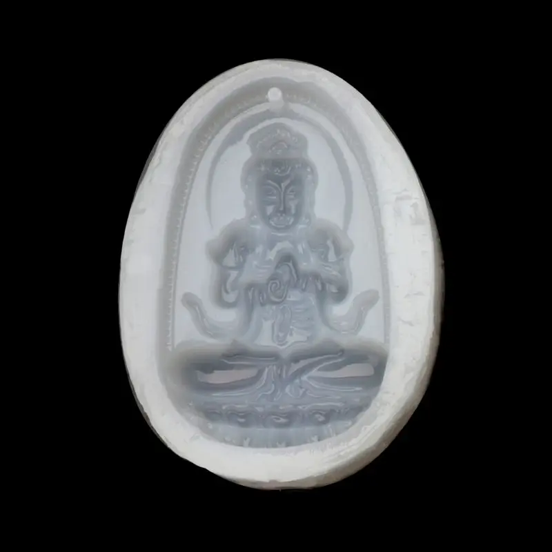 

Silicone Molds Chinease Taoism Guanyin Buddhism Jade Jewelry Pendant Casting Tool handmade craft decoration epoxy resin mold