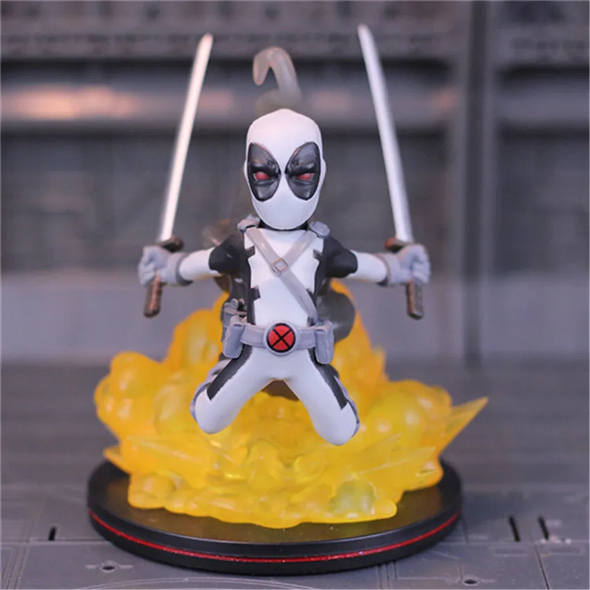 

Q Version Nendoroid Mini Anime Figure Deadpool White One Generation PVC Toys Cute Model Collecting Gift For Firend 10cm