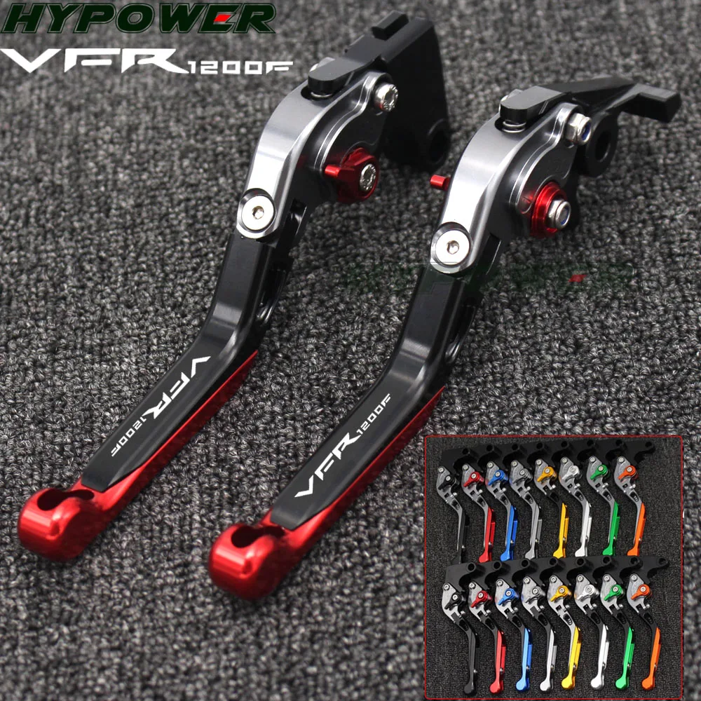 

Laser Logo(VFR1200F) Red+Titanium New CNC Motorcycle Brake Clutch Levers For Honda VFR 1200/F 2010 2011 2012 2013 2014 2015 2016