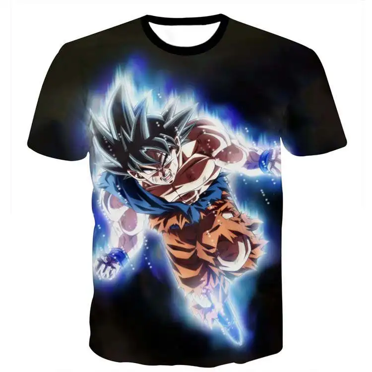 

Dragon Ball Z T Shirts Mens Summer 3D Print Super Saiyan Goku Black Zamasu Vegeta Dragonball Casual Tee Shirt Tops Tee
