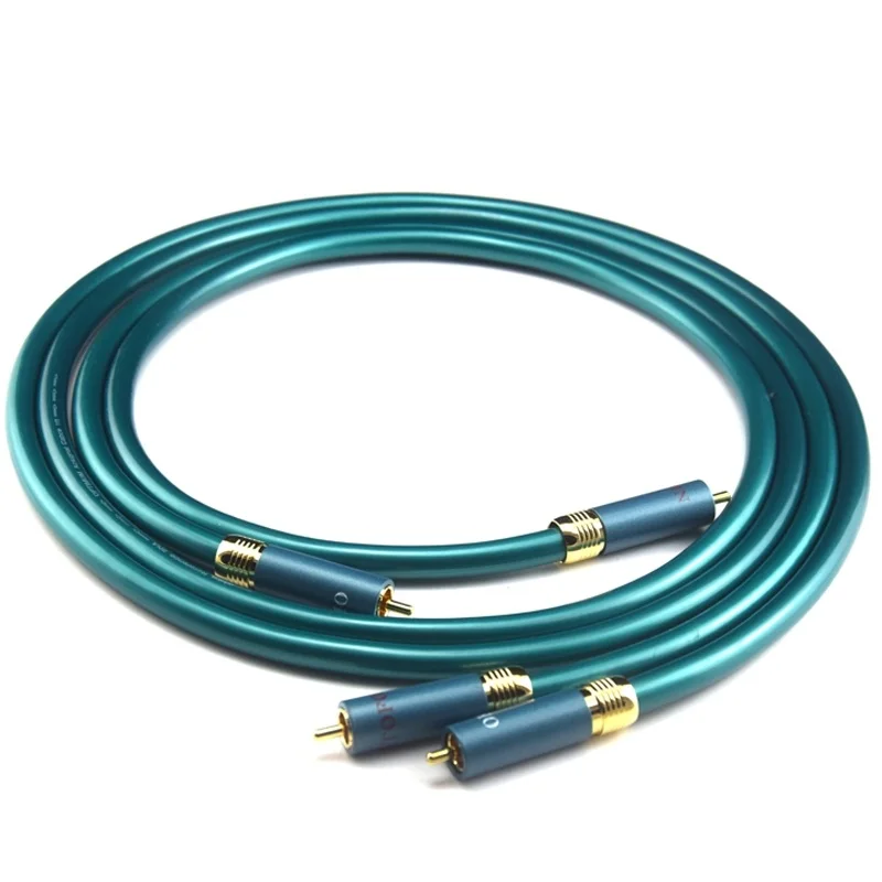 

1Pair Ortofon Hifi Pure RCA 8N OCC Audio Cable Hi-end CD Amplifier Interconnect 2RCA to 2RCA Male Audio Cable 1M