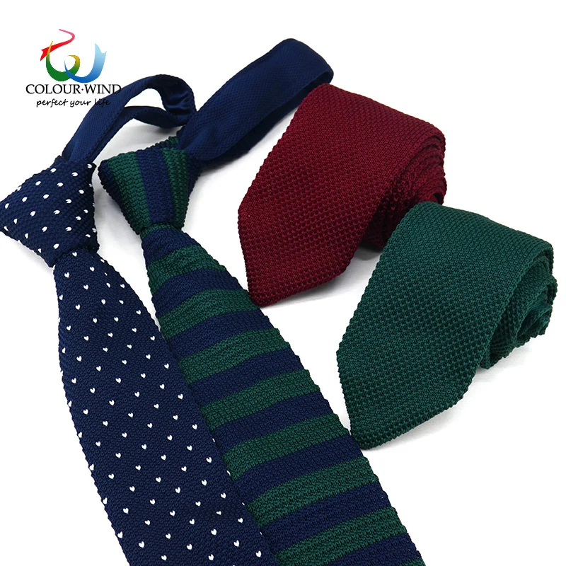 

Yiyanyang Fashion Men's Striped Knit Tie Customized Knitted Ties Narrow Necktie Slim Skinny Woven Cravate For Drop Shipping Gift
