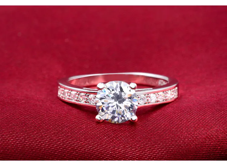 Оригинальные однотонные серебряные кольца из настоящего 925 пробы для женщин, высококачественные кольца для женщин, обручальные кольца anel aneis R743S