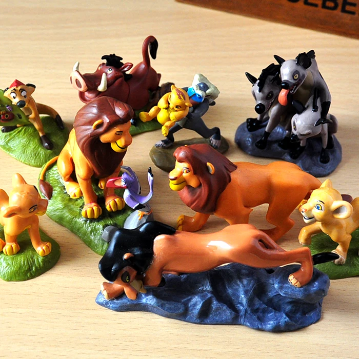 Figurine - Lot de 4 - Roi Lion - Kion - Nala - Timon - Nestlé