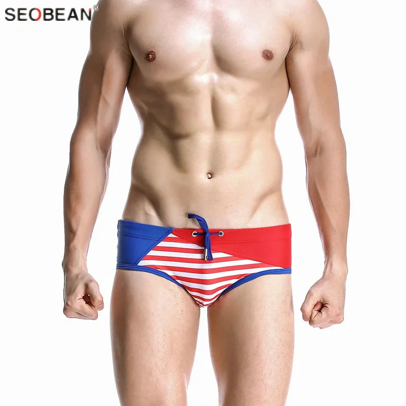 3 PACK Gay Sexy Swimwear Swim Brand Pouch Beach Mens Underpants Bathing