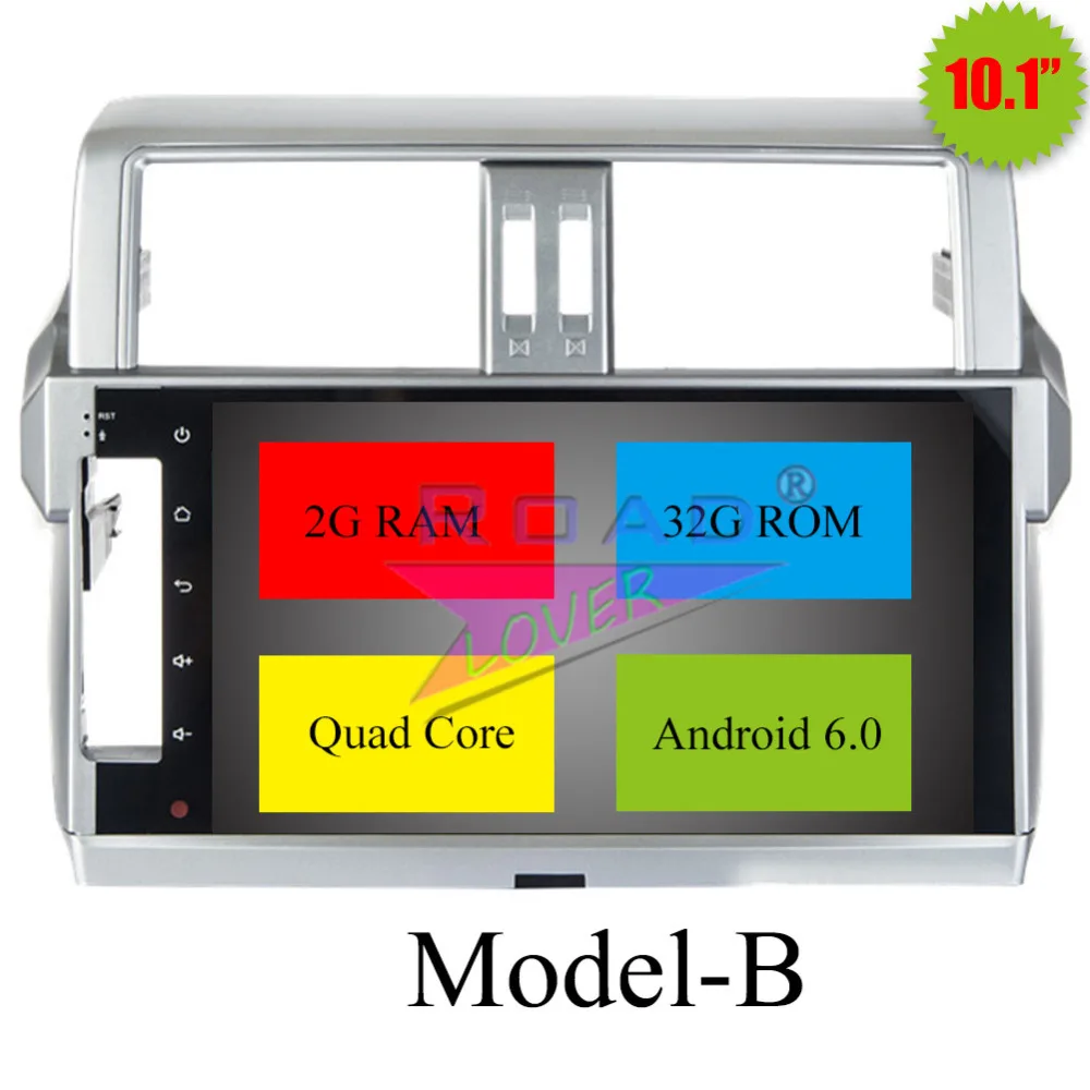 Excellent TOPNAVI Android 6.0 2G+32GB 10.1" Car Media Center Player For Toyota Prado 2014 Stereo GPS Navigation NO DVD Two Din Video MP4 7