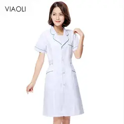 Больница госпиталь женское платье для работы накидка халат платье Корея Косметическая хирургическая распродажа униформа для салонов