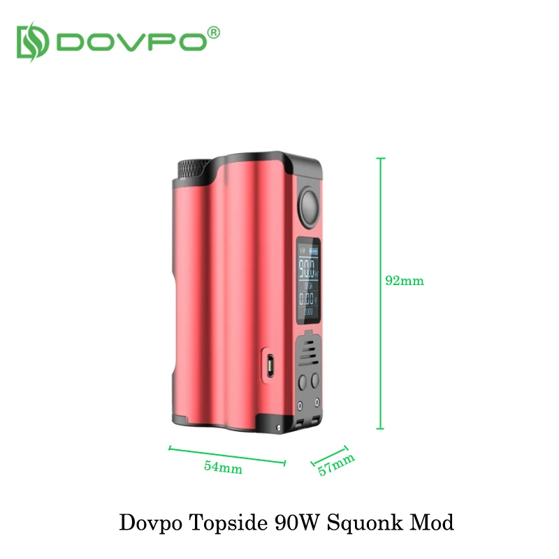 Электронная сигарета DOVPO Topside 90 вт с верхним заполнением TC Squonk 10 мл 27 мм питанием