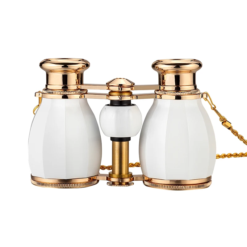 نمط جديد 4X30 تليسكوب مزود بمنظار ثنائي أوبرا نظارات المغلفة المسرح الزجاج الرجعية مجهر مع سلسلة Telescopio سيدة الهدايا 5 ألوان