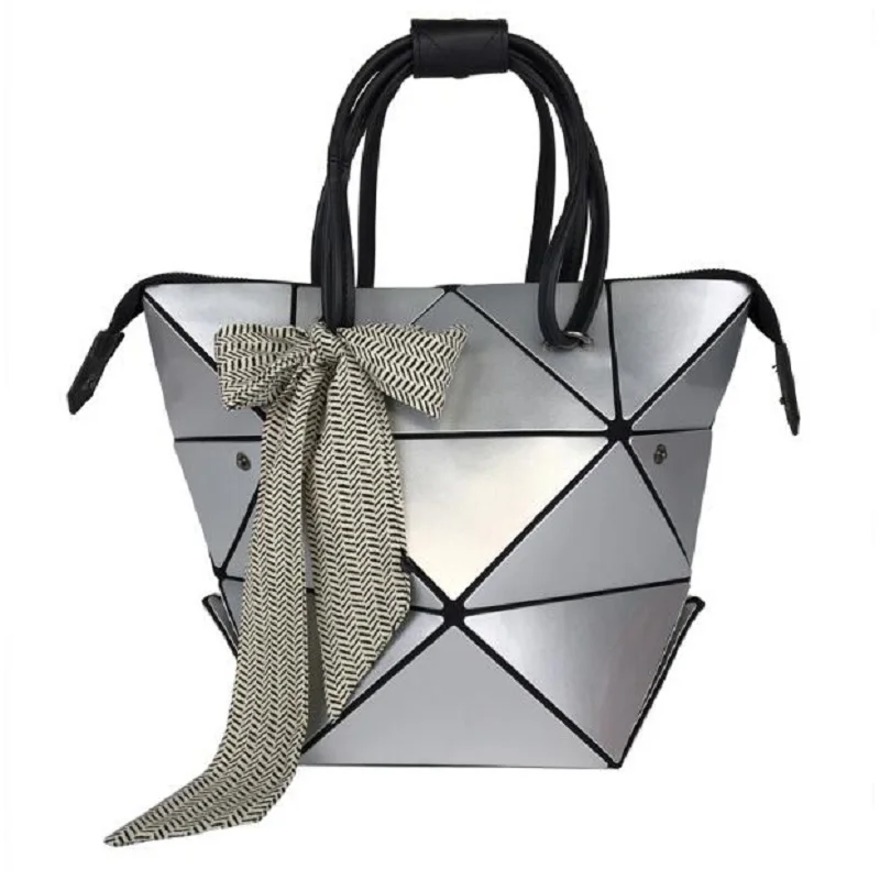 Women Folded Handbags bolso PU Leather Famous Designer Geometric Shoulder...