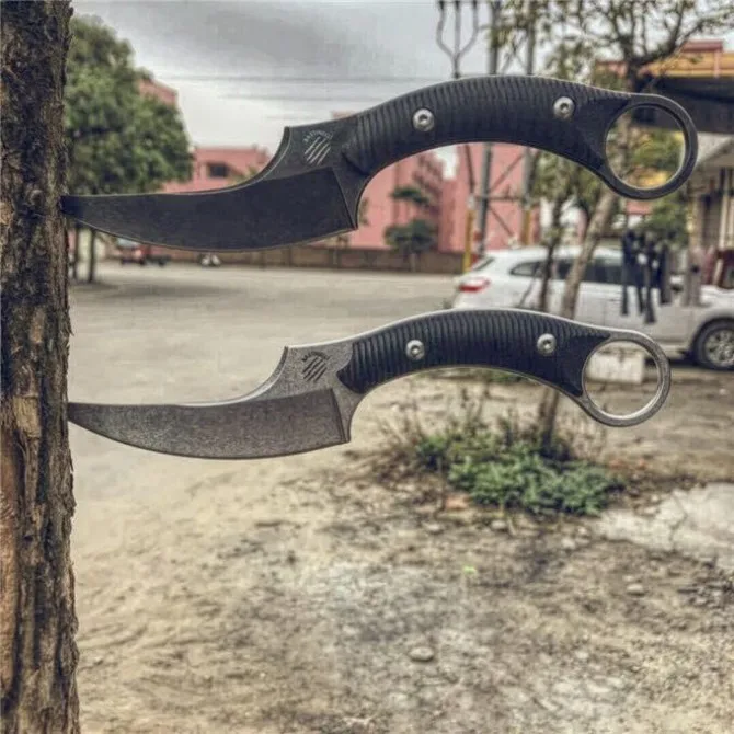 Trskt baston Mako Karambit нож из нержавеющей стали с фиксированным лезвием для выживания кемпинга охоты тактический нож охотничьи ножи для выживания