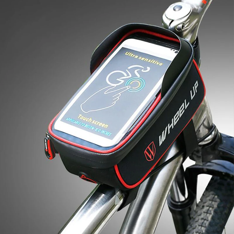 

Bicycle Phone Bag Cycling Pouch Cellphone Bag Bicycle Front Bag Cycling Top Tube Frame Handlebar Bag LX023