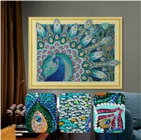 

2019 hot sale new arrived Special Shaped Colour Peacock Diamond Embroidery,5D,Diamond Painting,Cross Stitch,DIY Diamond painting