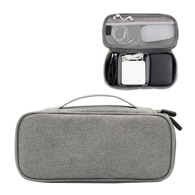 

BUCHNIK Fashion Oxford Fabric Digital Packet Travel Data Line Charge Treasure Mobile Power Organizer Bag Accessories Supplies