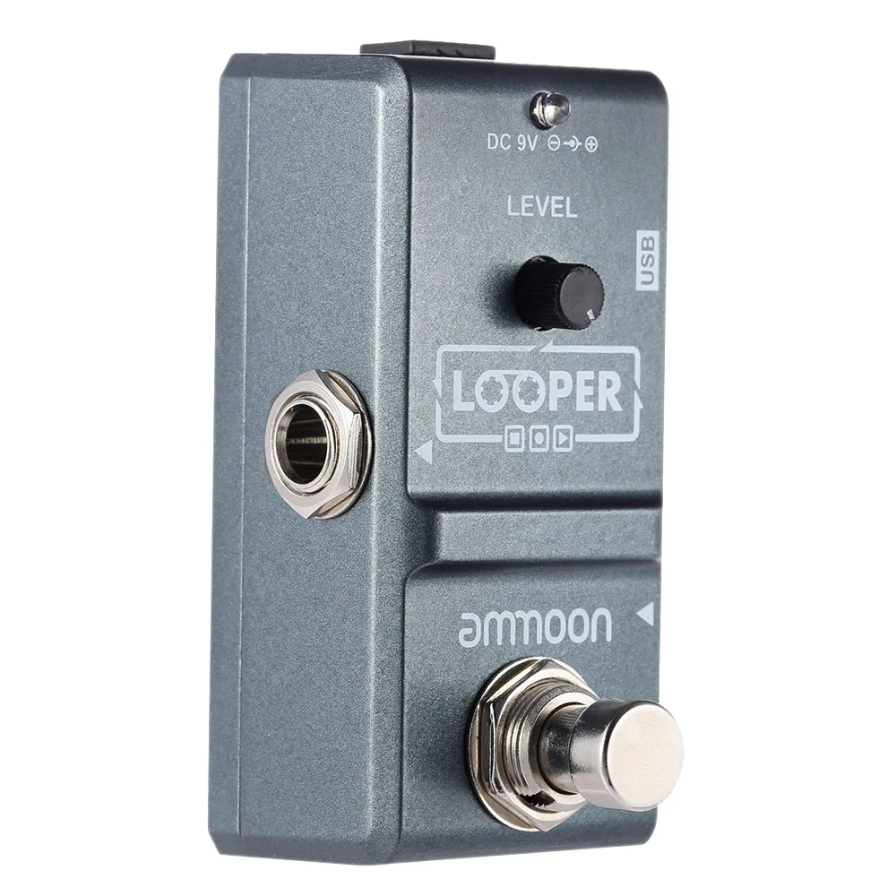 

2018 ammoon AP-09 Nano Loop Effect Pedal Electric Guitar Effect Pedal Looper True Bypass Unlimited Overdubs 10 Minutes Recording