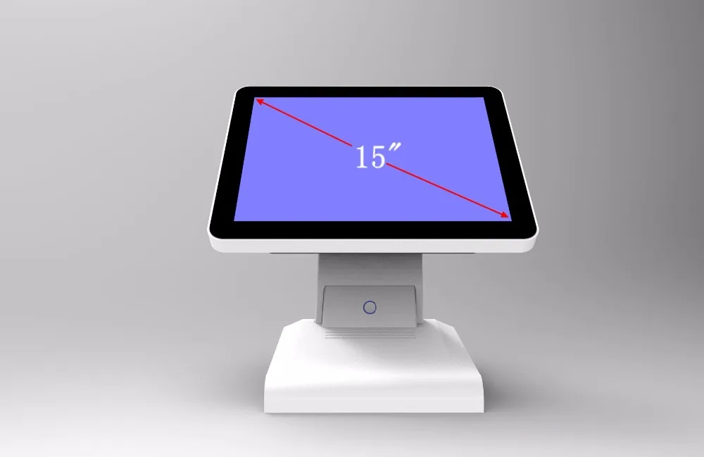 Новые имеющиеся в наличии I5 4200U DDR 8G Msata128G SSD WI-FI 15 дюймов емкостный сенсорный экран Экран все в одном POS терминал с MSR кард-ридер