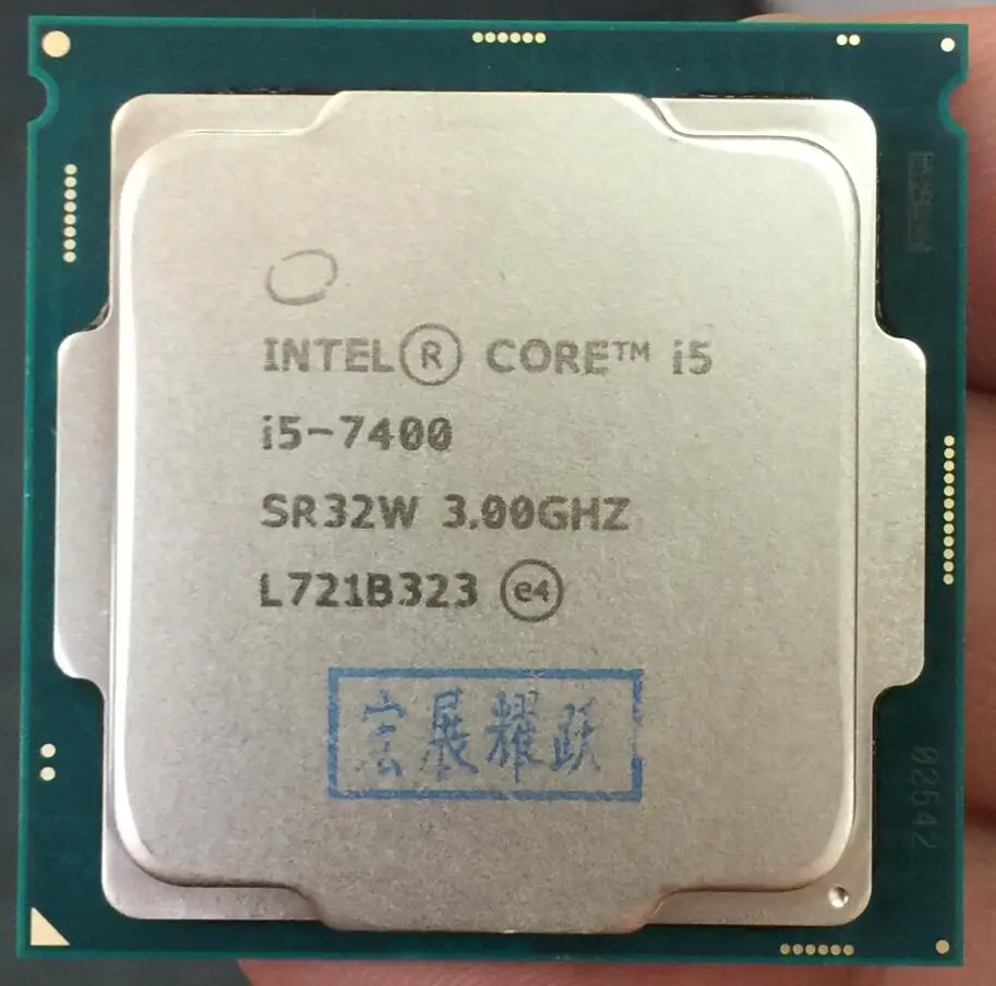 Intel Core i5 7 series PC Computer Desktop Processor I5 7400 I5-7400 CPU LGA 1151-land FC-LGA 14 nanometers Quad-Core Intel Core i5 7 series PC Computer Desktop Processor I5 7400 I5-7400 CPU LGA 1151-land FC-LGA 14 nanometers Quad-Core