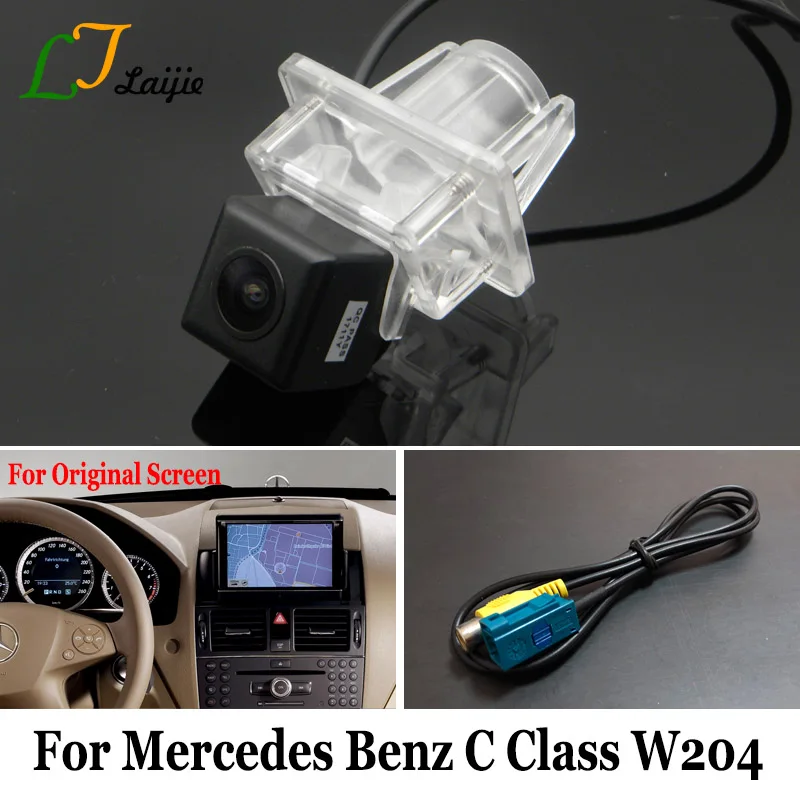 Резервная камера для Mercedes Benz C Class W204 S204 C204 2007 ~ 2014/RCA оригинальный экран