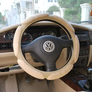 steering wheel dimensional exquisite suede sandwich resistant slip fabric three 3d