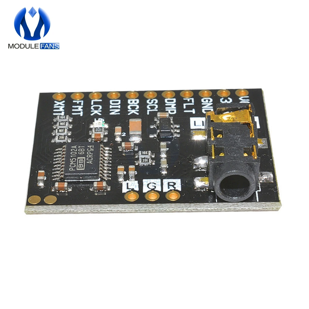 Звуковая карта для Raspberry Pi pHAT I2S модуль интерфейса IIC PCM5102 звуковая плата со
