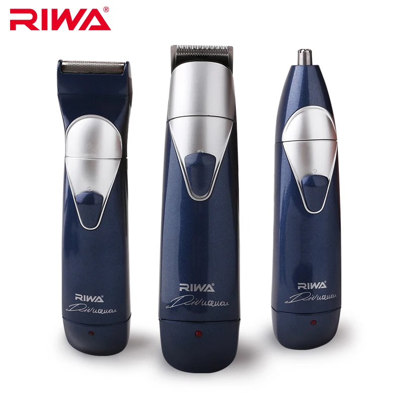 

Riwa Rechargeable Electric Haircut Machine For Family Professional 3 In 1 Hair Clipper Cordless Electric Hair Trimmer RE-550A