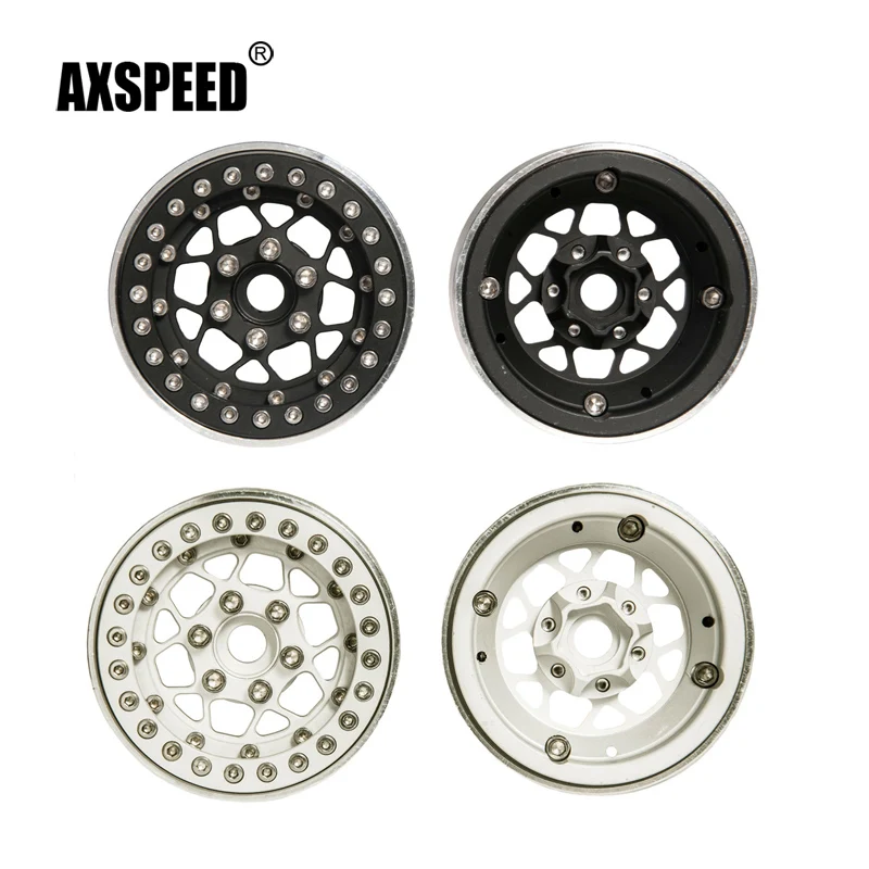 Ступица колеса Beadlock 1 9 дюйма для 1/10 RC Гусеничный осевой SCX10 90046 D90 D110 TF2 CC01