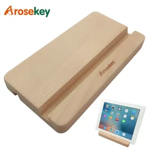 Arosekey Universal Suporte Tablet Stand Holder For Ipad Air Mini 2 3 4 5 For IPhone Smart Phone Samsung Xiaomi Wooden