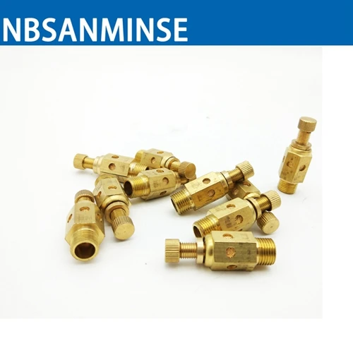 NBSANMINSE 10 шт./лот C Тип 1 дюймов глушитель дроссельной заслонки клапан пневматический латунный глушитель автоматизации запчасти