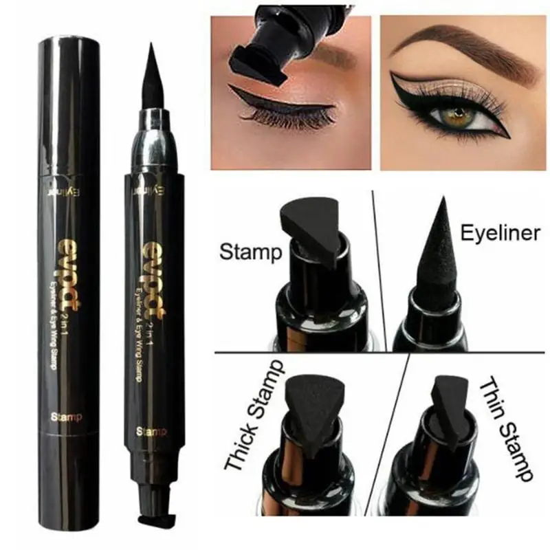 

Double Head Mark Seal Pen Black Liquid Eyeliner Pencil Waterproof Eyes Make Kit With Eyeliner Seal Pen Eyeliner For Make Up Tool